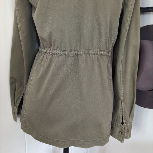 Lily Aldridge For Velvet Utility Preppy Cozy Military Rock Glam Layer Jacket XS - Picture 11 of 13